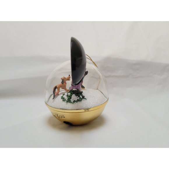 Mickey Mouse Snow Globe Ornament IT'S SNOW FUN WITHOUT YOU Bradford #A0142 COA - Picture 2 of 9